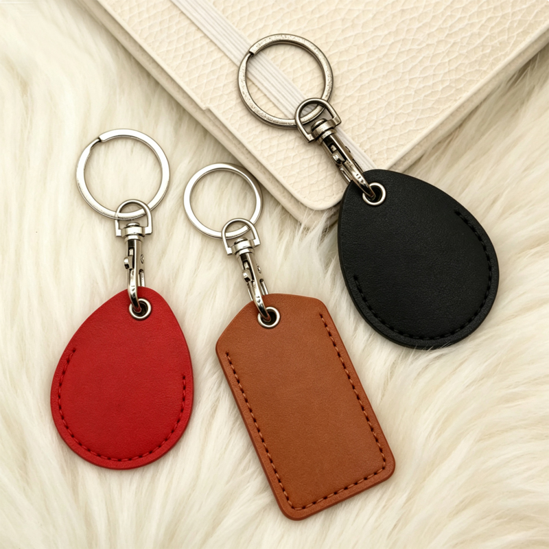 Leather Access Card Holder Key - Security Chain Door 评论和价格