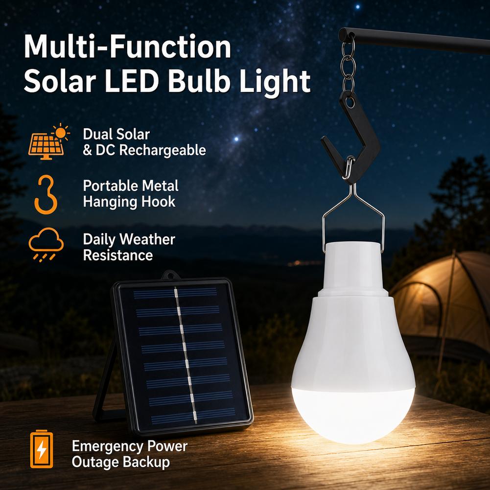 Solar LED Light Bulb IP65 Wate - Power Outage Light 评论和价格