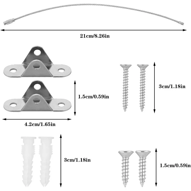 6 Sets Anti Tip Furniture Anch - Earthquake Anchor Strap 评论和价格