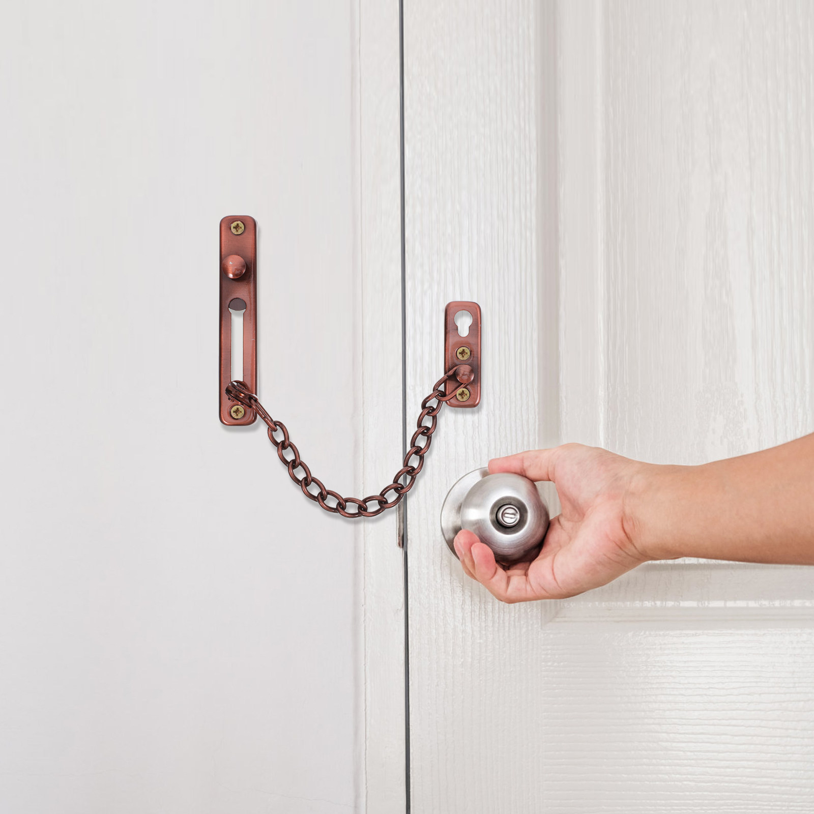 2Pcs Anti-Theft Door Chain Loc - Security Chain Door 评论和价格