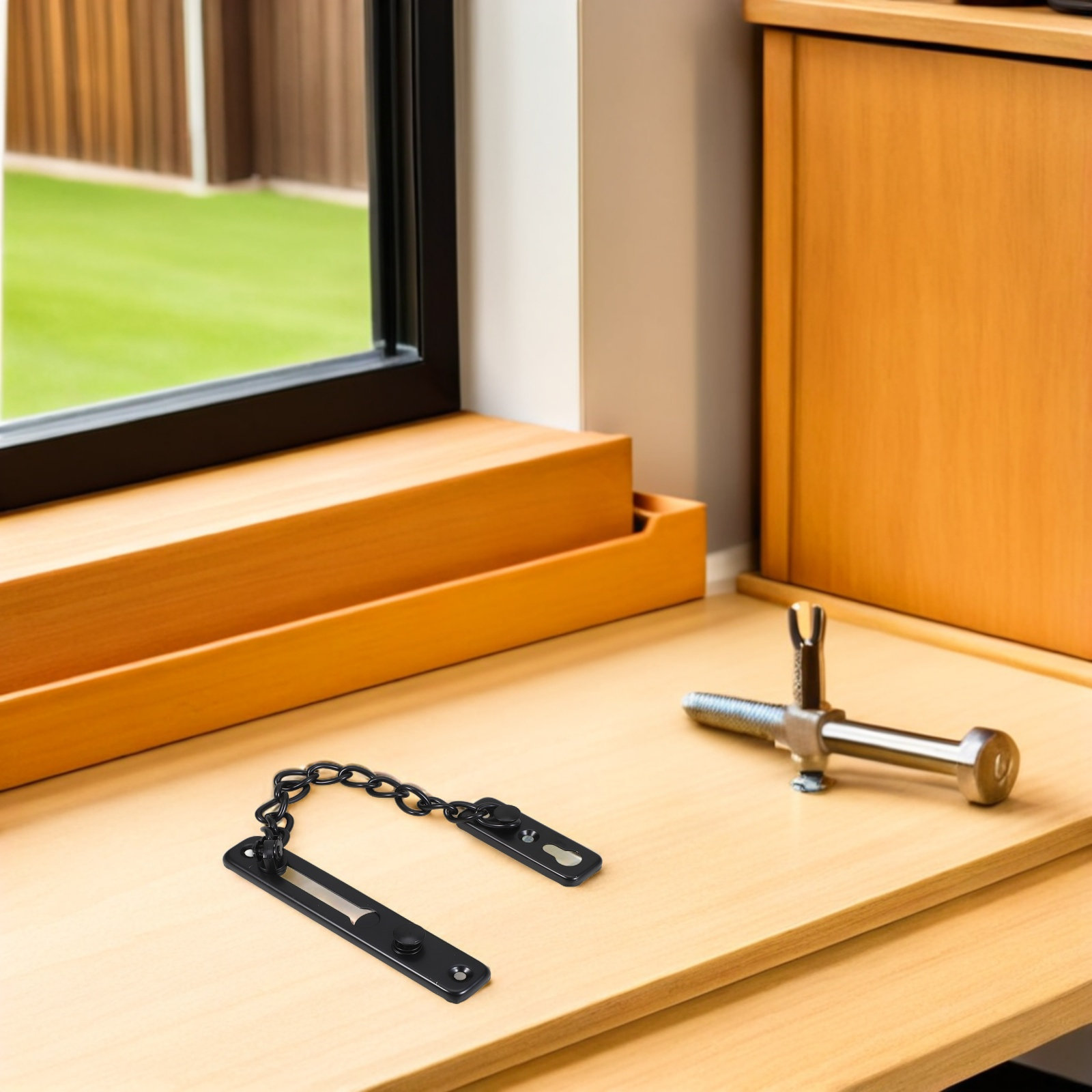 2Pcs Anti-Theft Door Chain Loc - Security Chain Door 评论和价格
